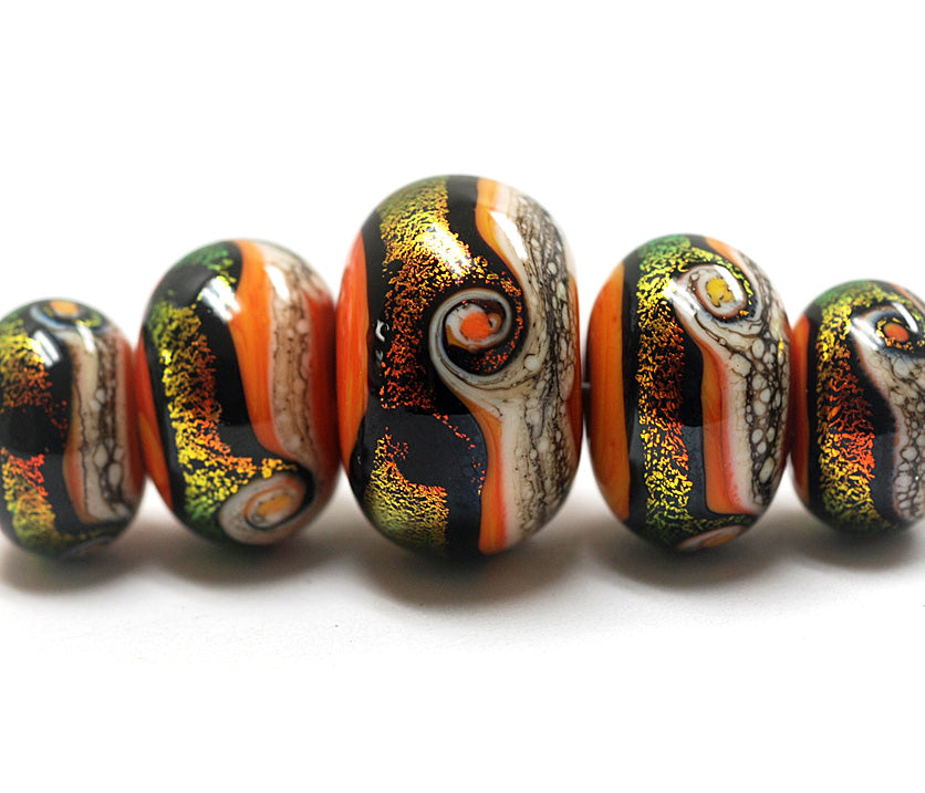 grace lampwork beads artisan handmade glass beads SRA