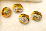 10802012 - Four Summer Sunset Waves Lentil Beads