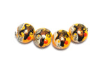 10802012 - Four Summer Sunset Waves Lentil Beads