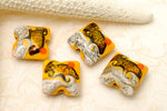 10802014 - Four Summer Sunset Waves Pillow Beads