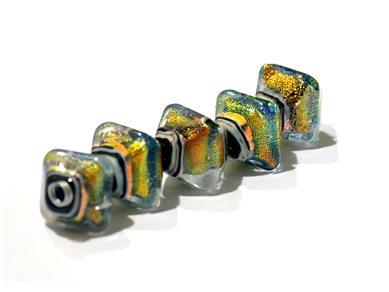 10802307 - Five Marigold Ridge Crystal Shaped Beads