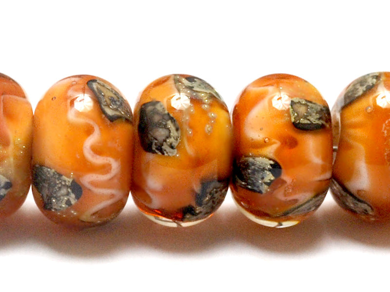 10802501 - Seven Toffee Treasures Rondelle Beads