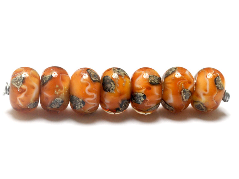 10802501 - Seven Toffee Treasures Rondelle Beads