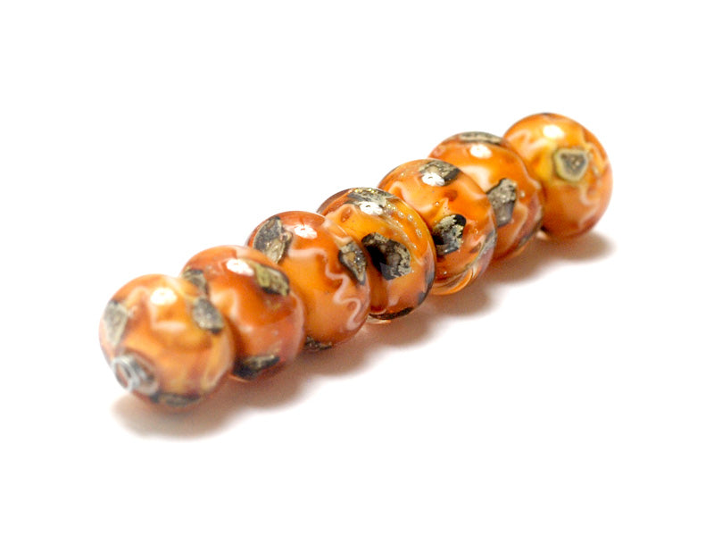 10802501 - Seven Toffee Treasures Rondelle Beads