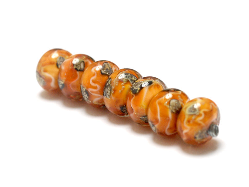 10802501 - Seven Toffee Treasures Rondelle Beads