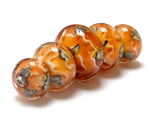 10802511 - Five Toffee Treasures Graduated Rondelle Beads