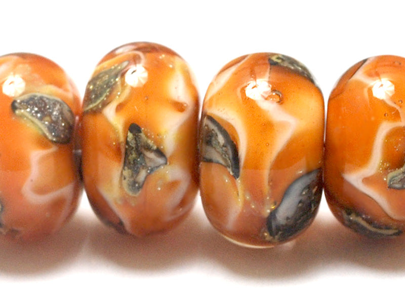 10802521 - Six Toffee Treasures Rondelle Beads