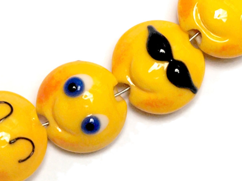 10802712 - Four Emoji Lentil Beads