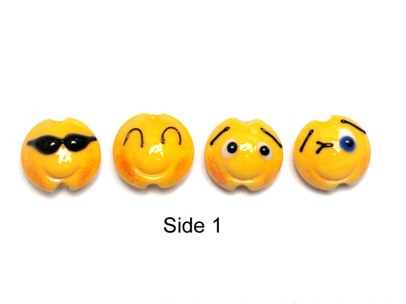10802712 - Four Emoji Lentil Beads