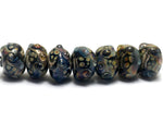 10902301 - Seven Cheyenne Rock Rondelle Beads