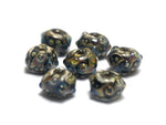 10902301 - Seven Cheyenne Rock Rondelle Beads