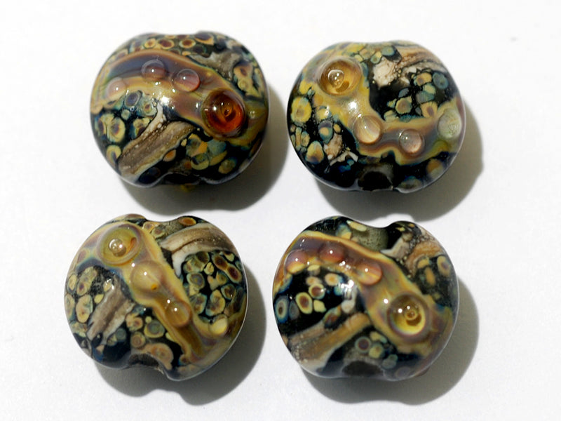 grace lampwork beads artisan handmade glass beads SRA