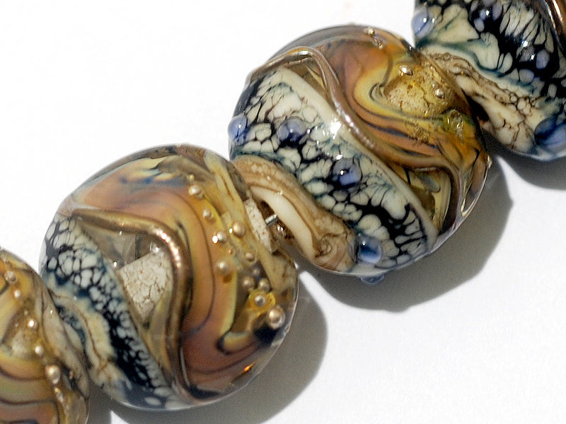 grace lampwork beads artisan handmade glass beads SRA
