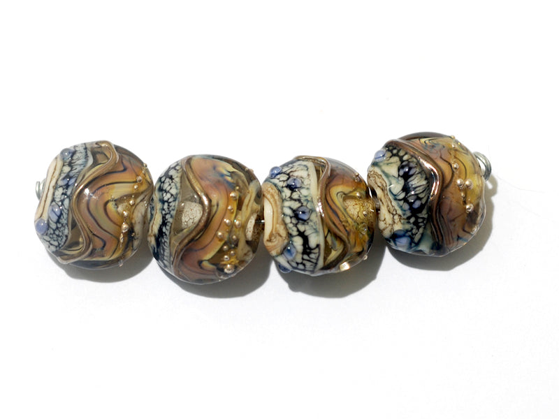 grace lampwork beads artisan handmade glass beads SRA