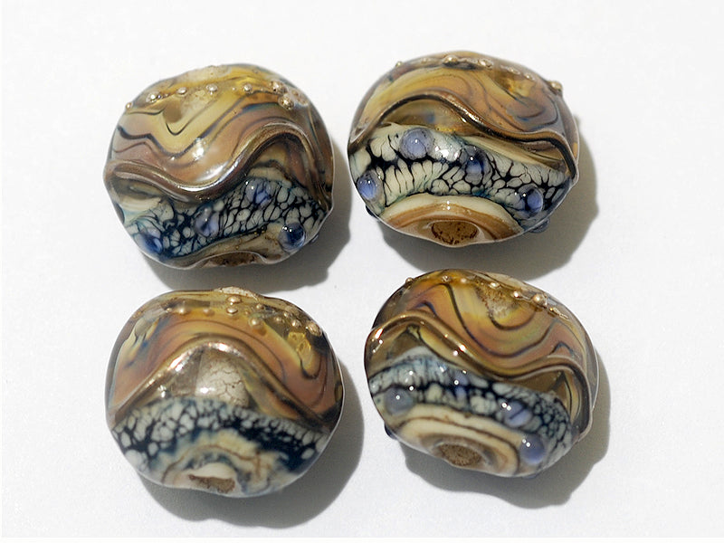 grace lampwork beads artisan handmade glass beads SRA