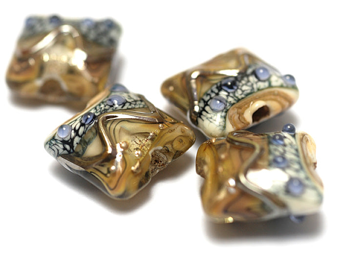 grace lampwork beads artisan handmade glass beads SRA
