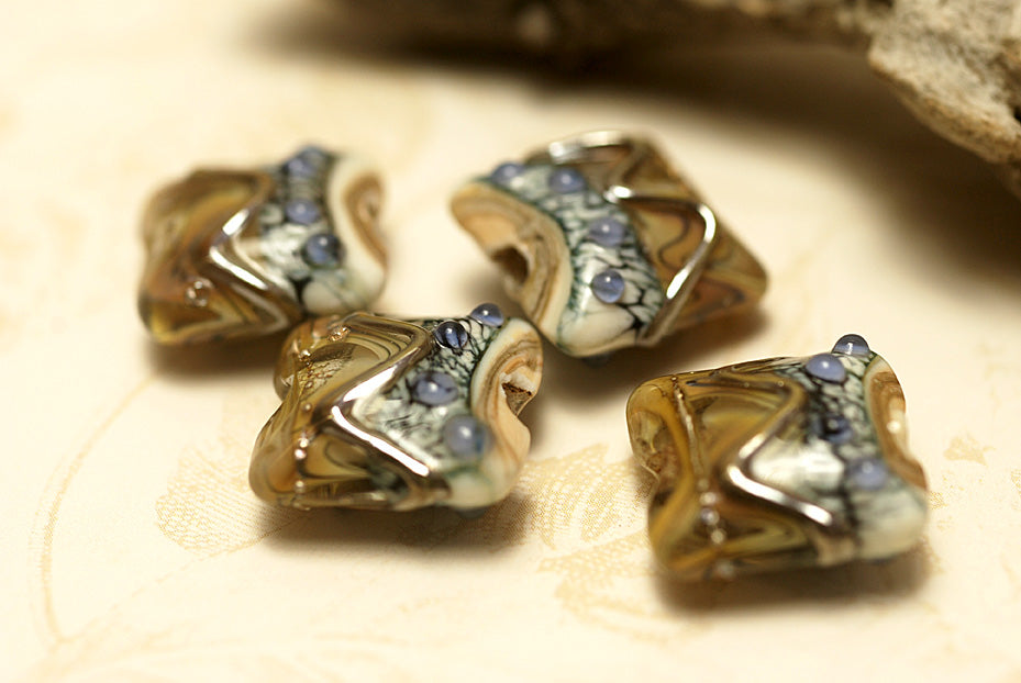 grace lampwork beads artisan handmade glass beads SRA