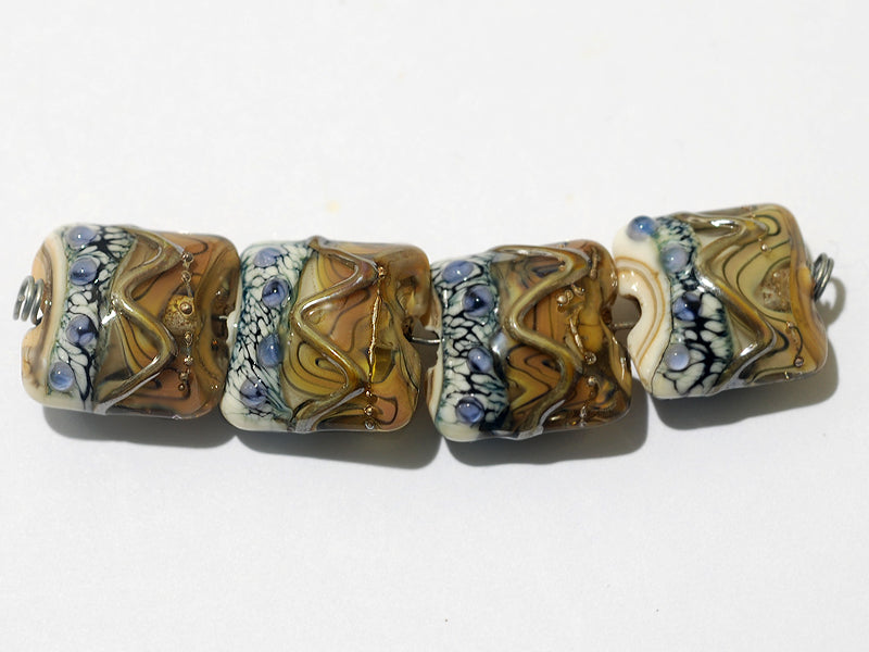 grace lampwork beads artisan handmade glass beads SRA
