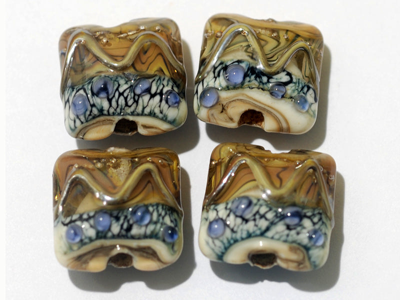 grace lampwork beads artisan handmade glass beads SRA