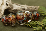grace lampwork beads artisan handmade glass beads SRA