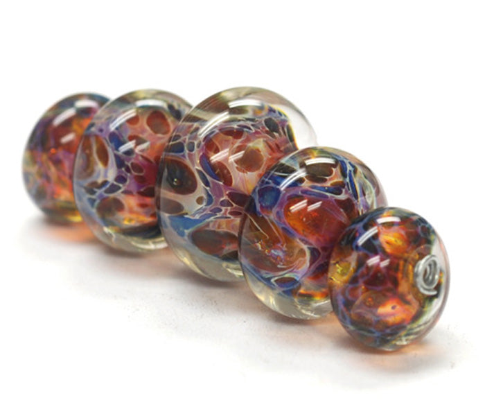 grace lampwork beads artisan handmade glass beads SRA