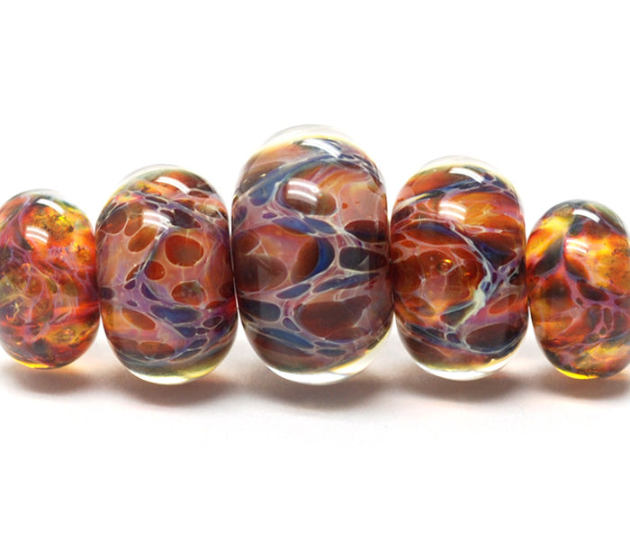 grace lampwork beads artisan handmade glass beads SRA
