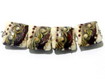 10902814 - Four Dark Cherry Stardust Pillow Beads