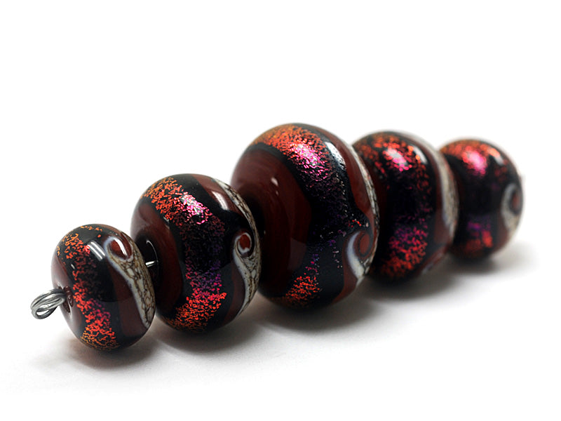 grace lampwork beads artisan handmade glass beads SRA