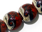 grace lampwork beads artisan handmade glass beads SRA