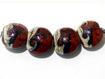 grace lampwork beads artisan handmade glass beads SRA