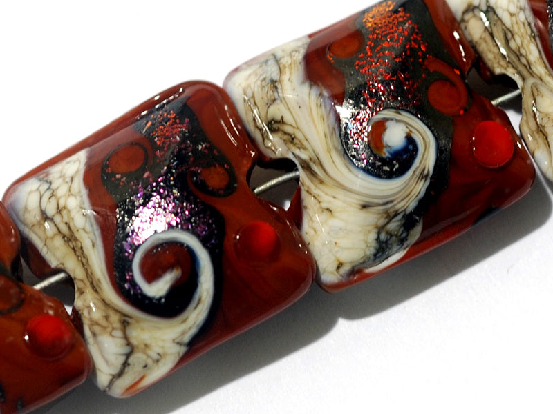 10903014 - Four Hot Lava Waves Pillow Beads