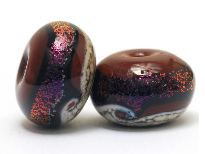 grace lampwork beads artisan handmade glass beads SRA