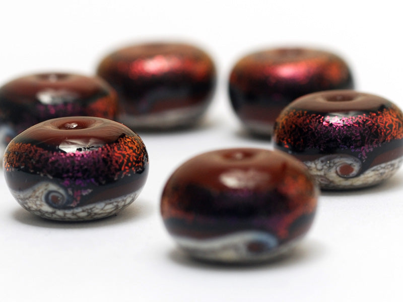 grace lampwork beads artisan handmade glass beads SRA