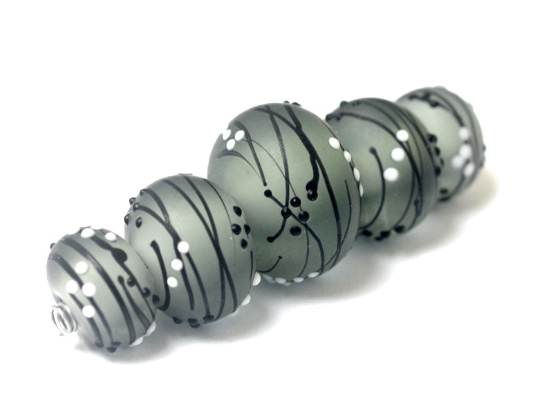 grace lampwork beads artisan handmade glass beads SRA