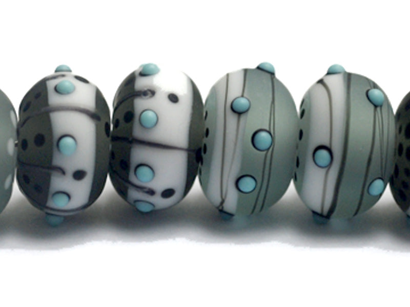 10903341 - Eight Slate City Rondelle Beads