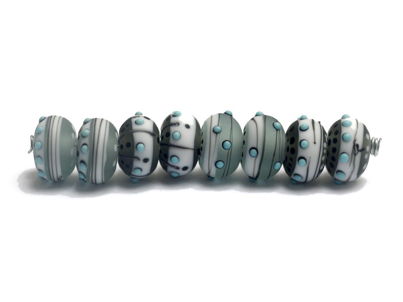 10903341 - Eight Slate City Rondelle Beads
