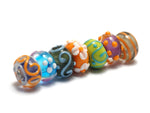 grace lampwork beads artisan handmade glass beads SRA