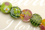grace lampwork beads artisan handmade glass beads SRA