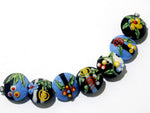 11002302 - Seven Multiple Color Lentil Beads