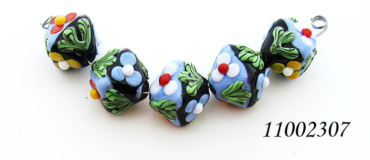 11002307 - Five Multiple Color Crystal Beads