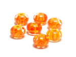 11003501 - Seven Orange & Yellow Rondelle Beads