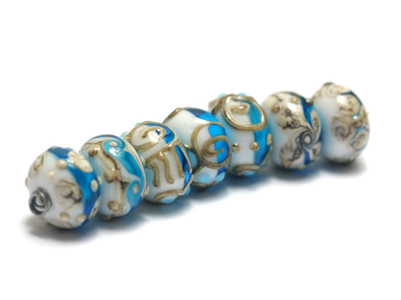 11004901 - Seven Weave w/Bubble Rondelle Beads