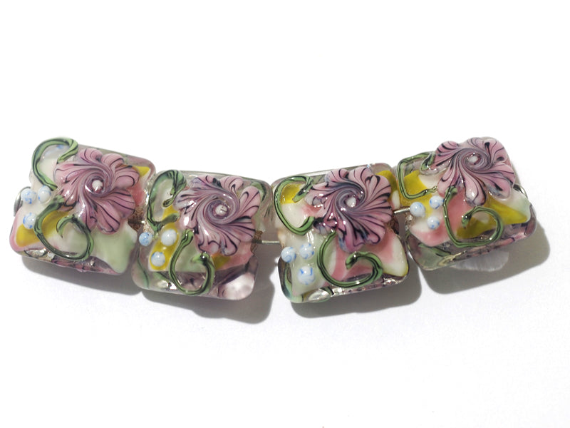 grace lampwork beads artisan handmade glass beads SRA