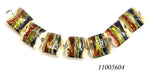 11005604 - Seven Multi-colored & Ivory Pillow Beads