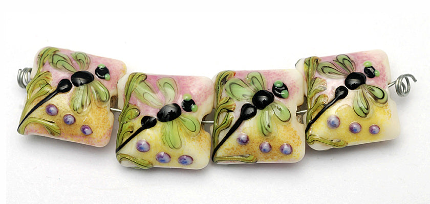 11005914 - Four Green Dragonfly Pillow Beads