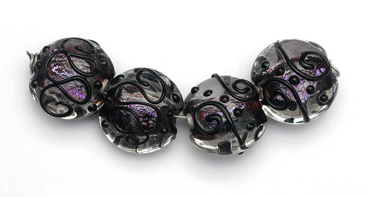 11006412 - Four Berry Glow Lentil Beads