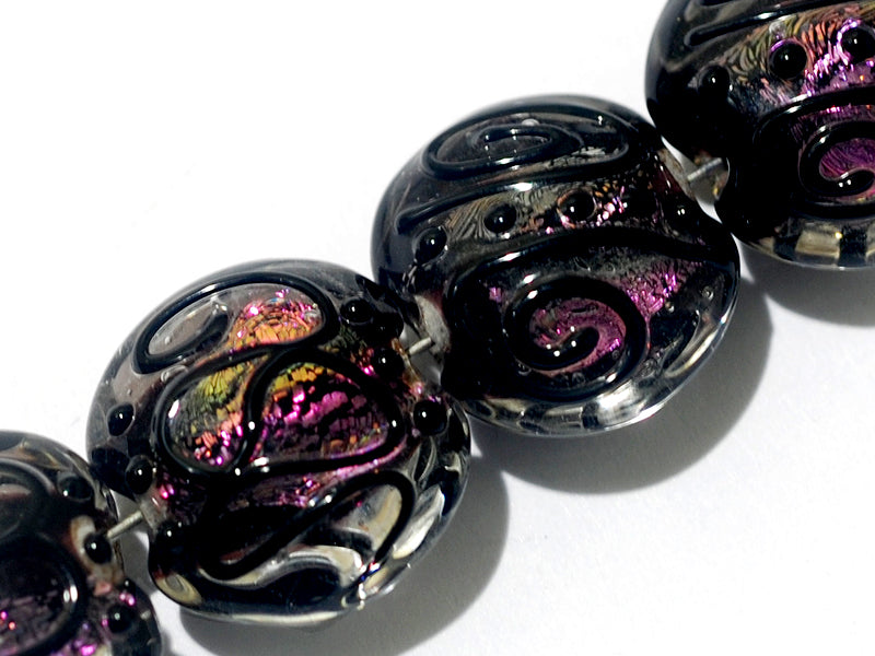 11006412 - Four Berry Glow Lentil Beads