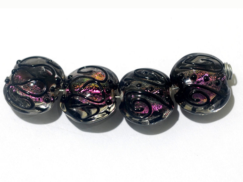 11006412 - Four Berry Glow Lentil Beads