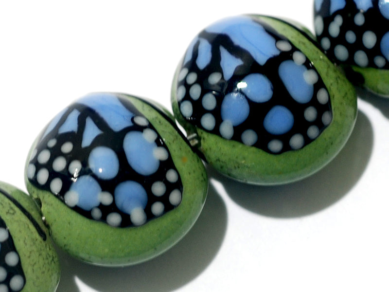 grace lampwork beads artisan handmade glass beads SRA