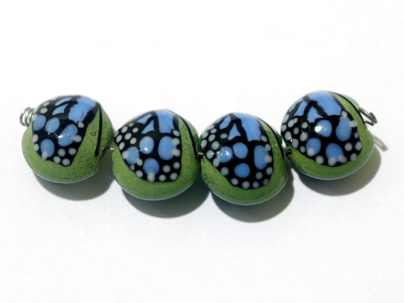 grace lampwork beads artisan handmade glass beads SRA